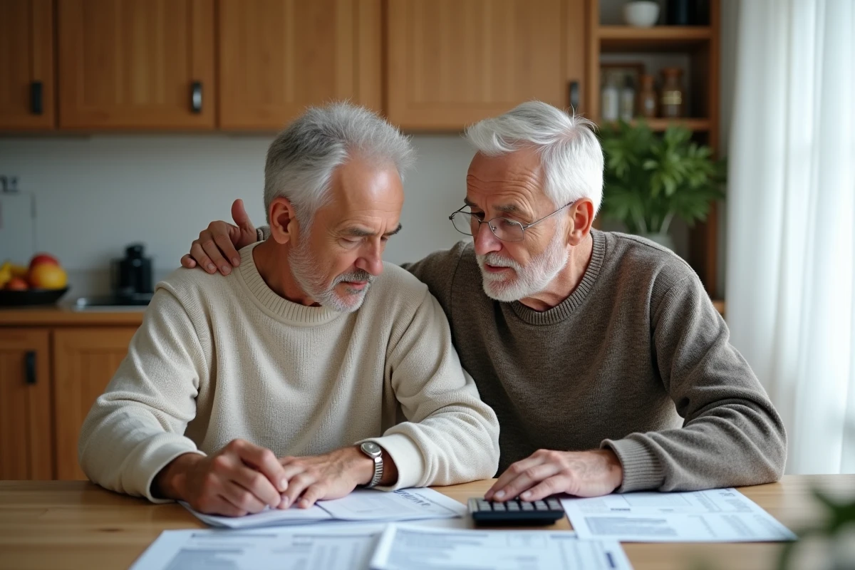 Couple examinant leur budget familial et les intérêts de leur prêt immobilier à la maison